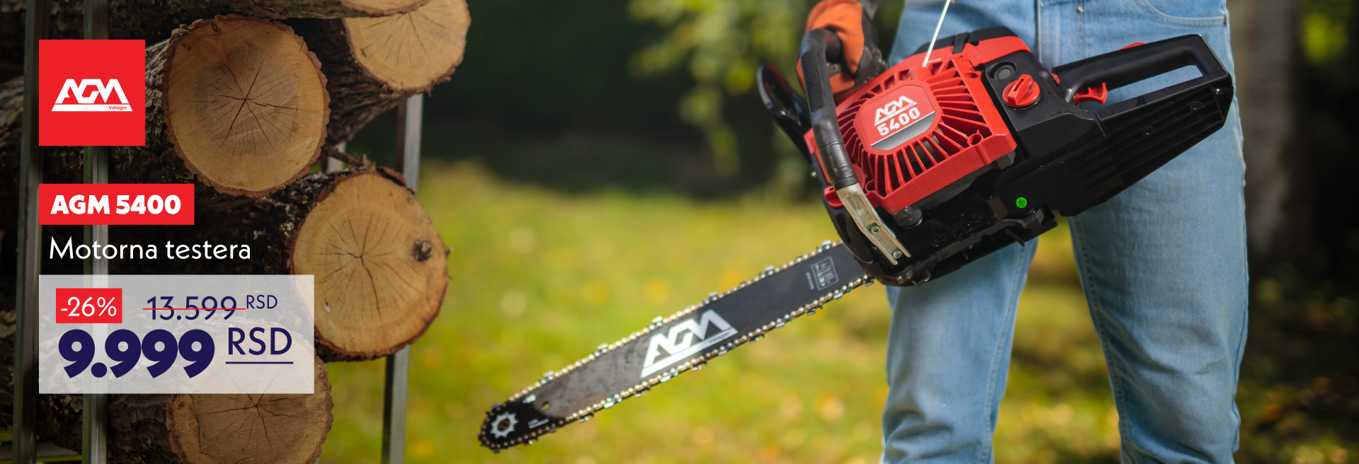 AGM motorna testera