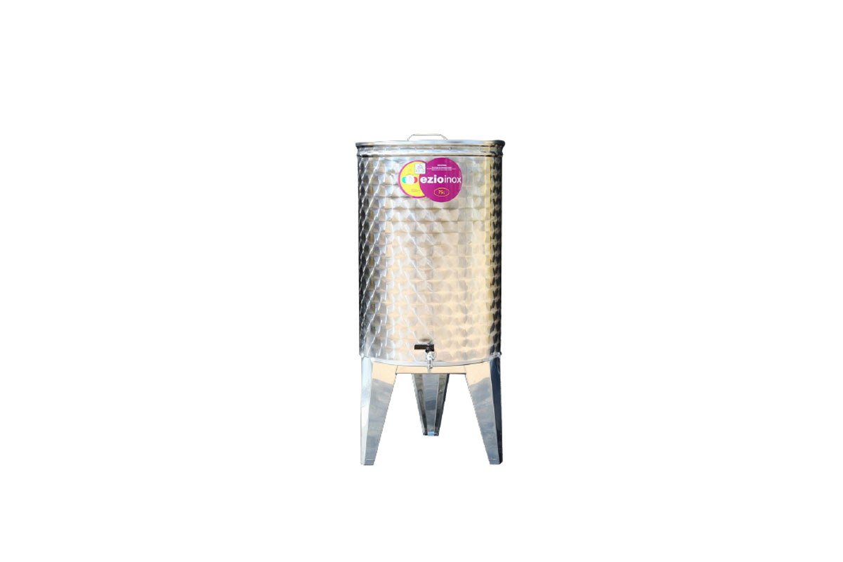 Inox bačva 75 l (za vino)- sa slavinom 