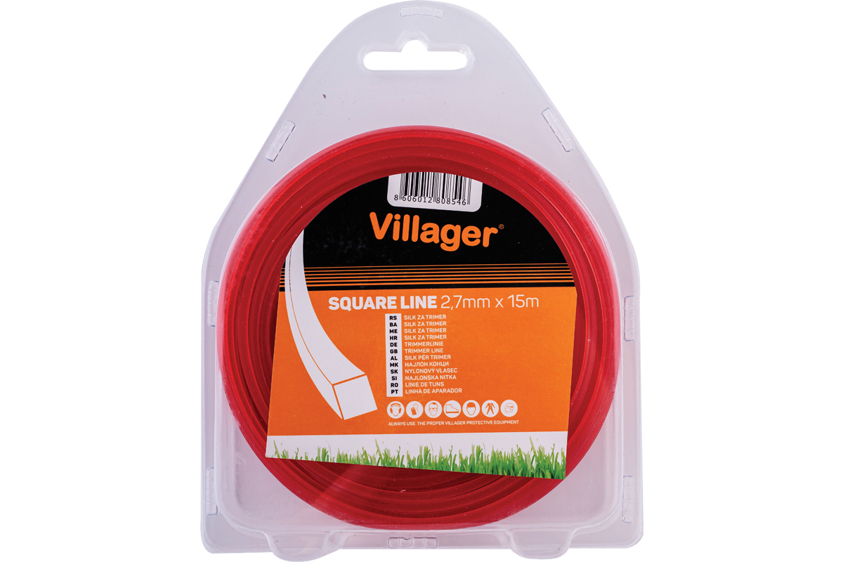 Silk za trimer 2.7mm x 15m - četvrtasta nit Villager 