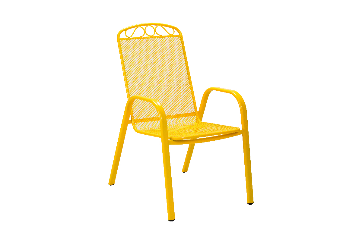 Metalna stolica – žuta Melfi 