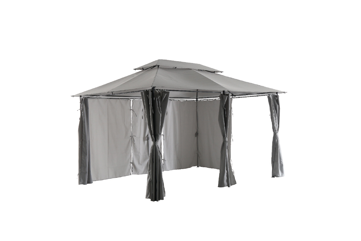 Metalna gazebo tenda Belize -  siva 