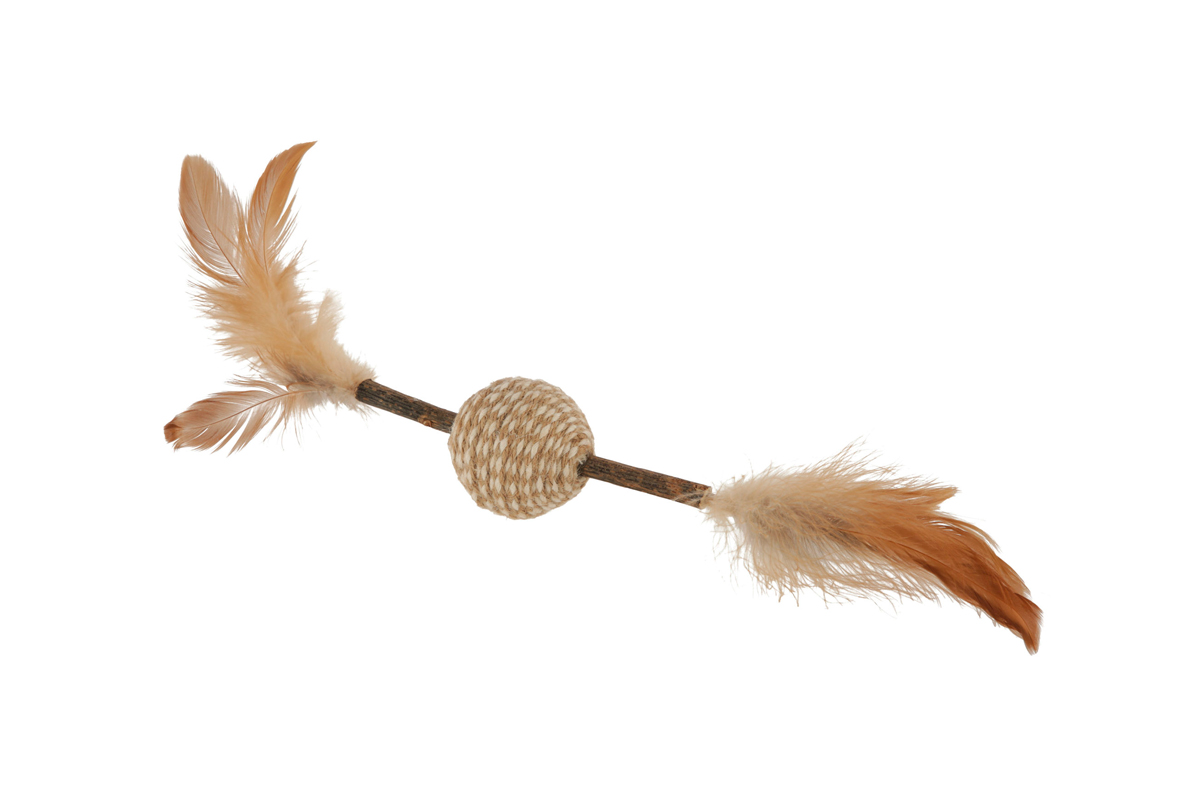 Igračka - Matatabi štap sa perjem 