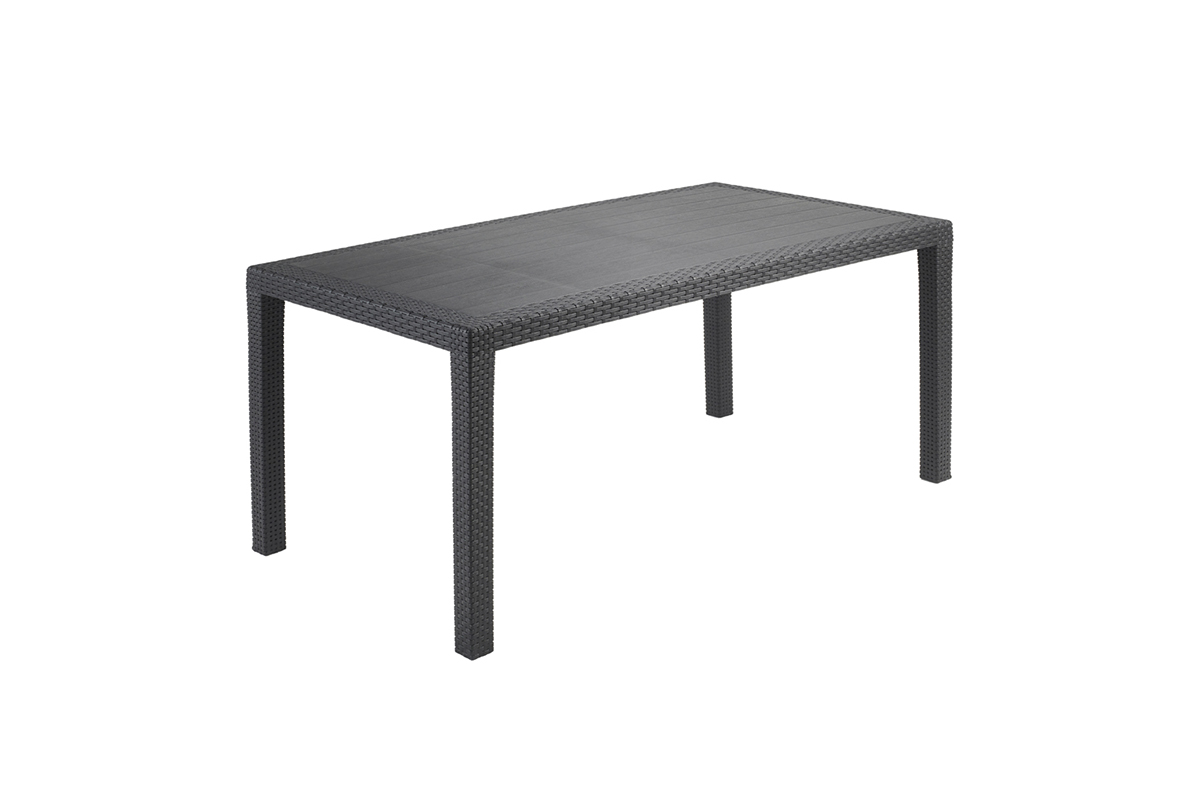 Baštenski sto pravougaoni Joker antracit 