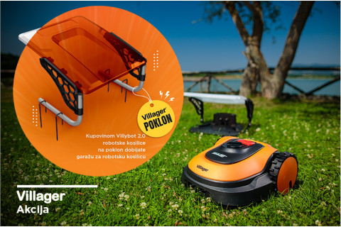 Nova AKCIJA! Robot kosačica Villybot 2.0!