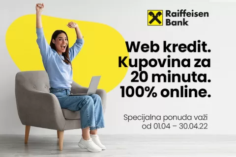 Kupujte na rate uz web kredite Raiffeisen banke!
