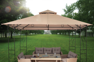 Metalna gazebo tenda – bež Panama