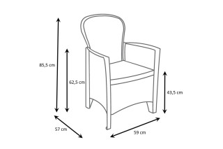 Baštenski set Jungle sa jastucima 