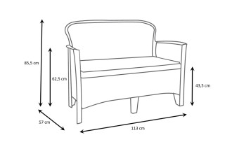 Baštenski set Jungle sa jastucima 