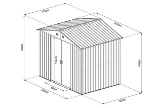 Montažna metalna kućica 4 m² 
