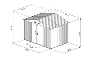 Montažna metalna kućica 7 m² 