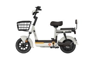 Baterijski bicikl Yadea Teena 48V 12Ah - beli 