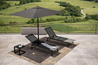 Sklopiva ležaljka crna Marli 