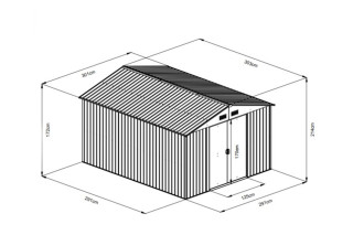 Montažna metalna kućica 9 m² 