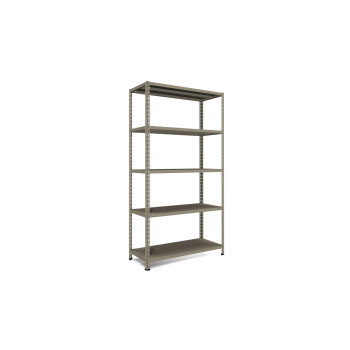 Metalna polica KIT 188 x 100 x 40 cm 5 x 65 kg - siva 