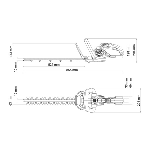 FUSE akumulatorski trimer za živu ogradu VHT 4420-1BCB 