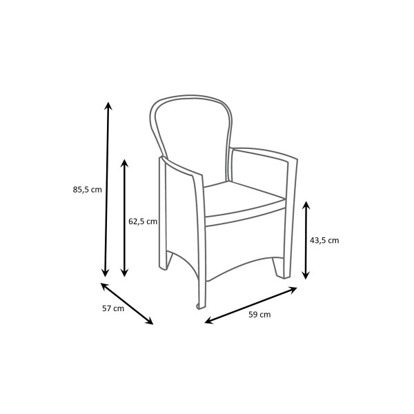 Baštenski set Jungle sa jastucima 