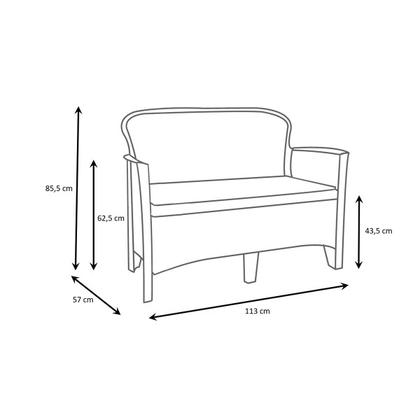 Baštenski set Jungle sa jastucima 