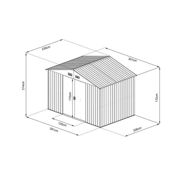 Montažna metalna kućica 7 m² 
