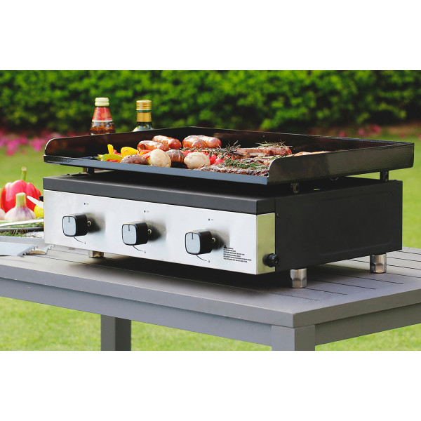 Plancha na gas sa tri gorionika 