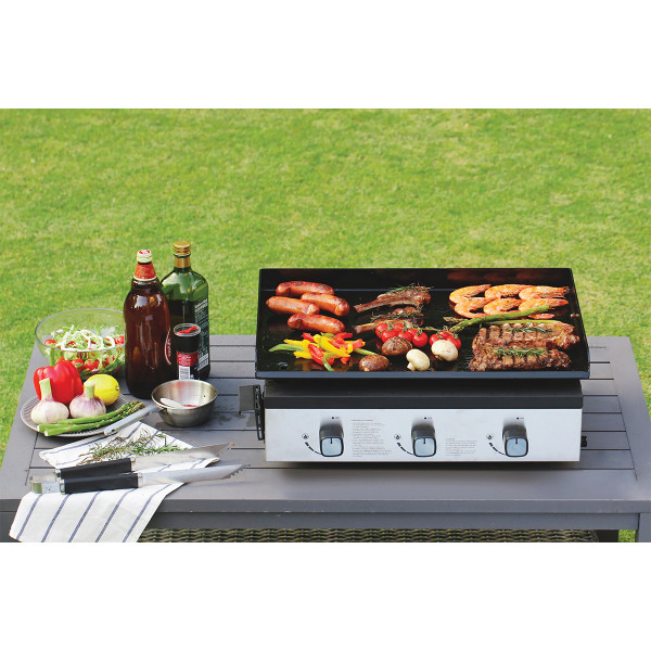 Plancha na gas sa tri gorionika 