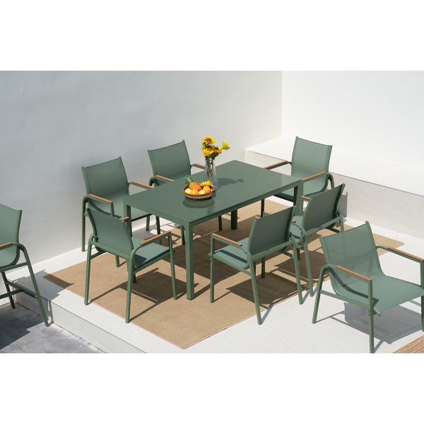 Baštenski set sto + 6 stolica Olive (A+B) 