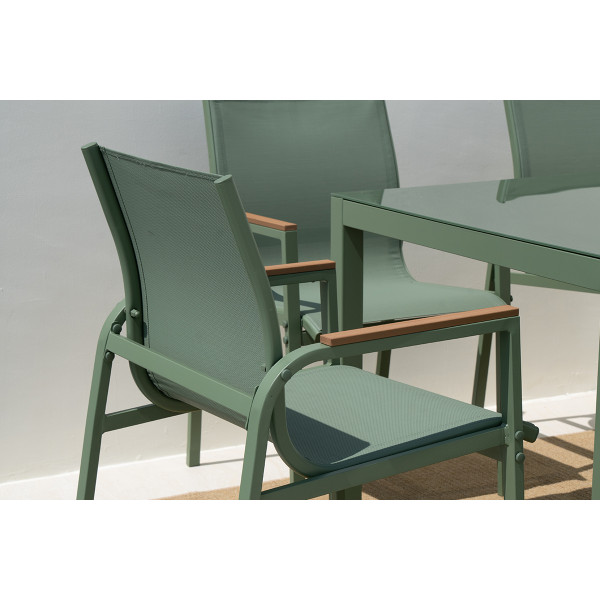 Baštenski set sto + 6 stolica Olive (A+B) 