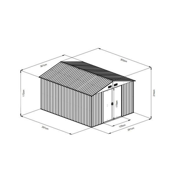 Montažna metalna kućica 9 m² 