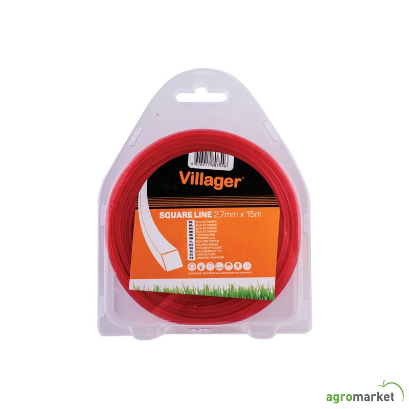 Silk za trimer 2.7mm x 15m - četvrtasta nit Villager 