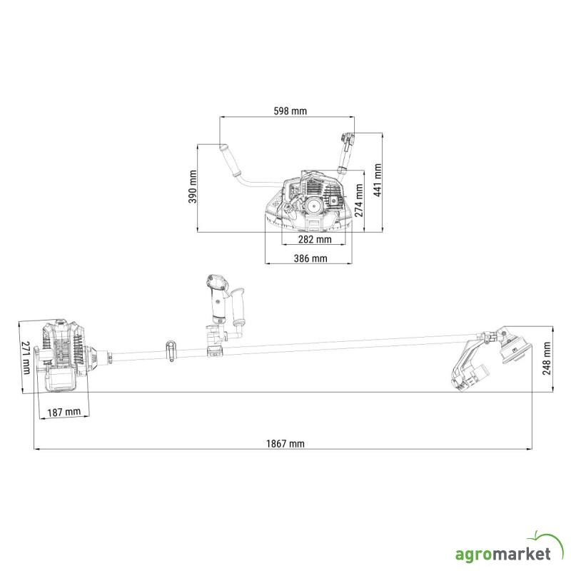 Motorni trimer Villager BC 43 EB 