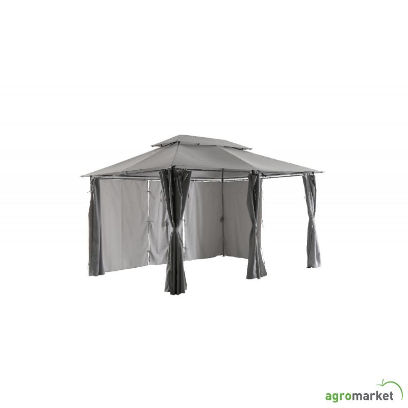 Metalna gazebo tenda Belize -  siva 