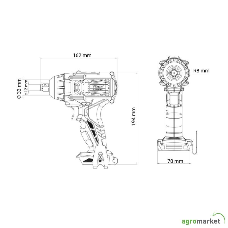 Fuse akumulatorski brushless udarni odvrtač VLP 5320 