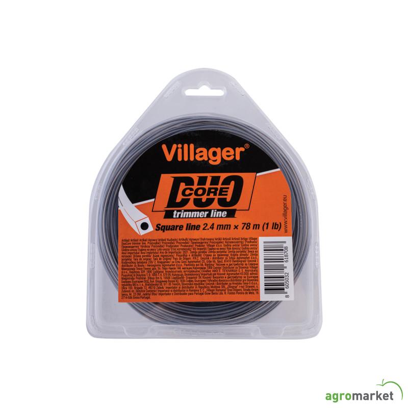 Silk za trimer 2.7mm X 62m (1LB) - Duo core - Četvrtasta nit Villager 