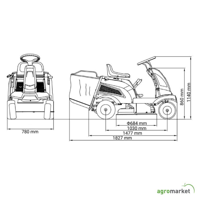 Traktor kosačica VTR 660 