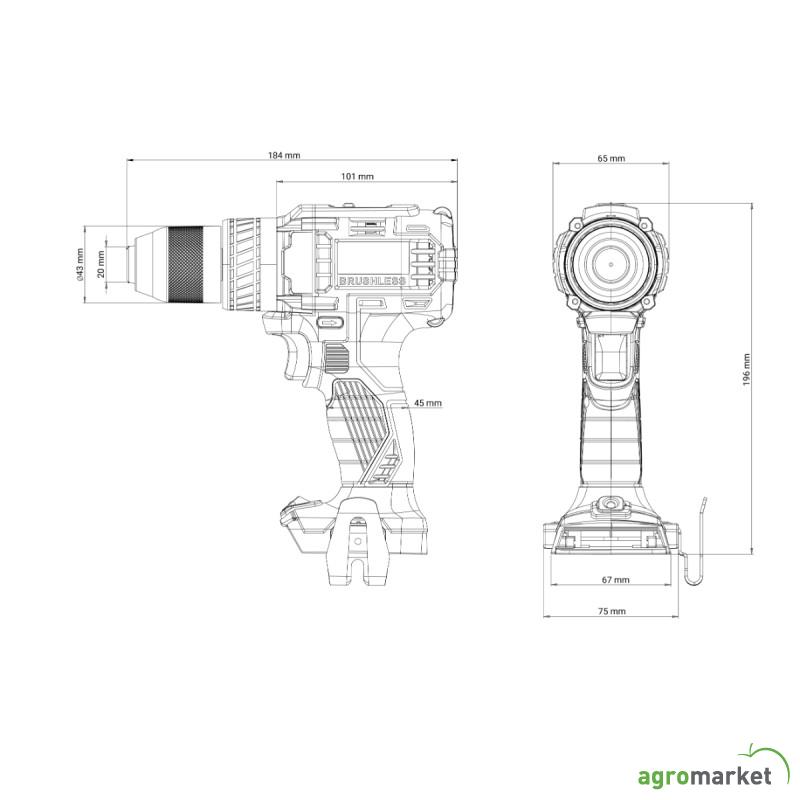 FUSE akumulatorska brushless bušilica VLP 5020 