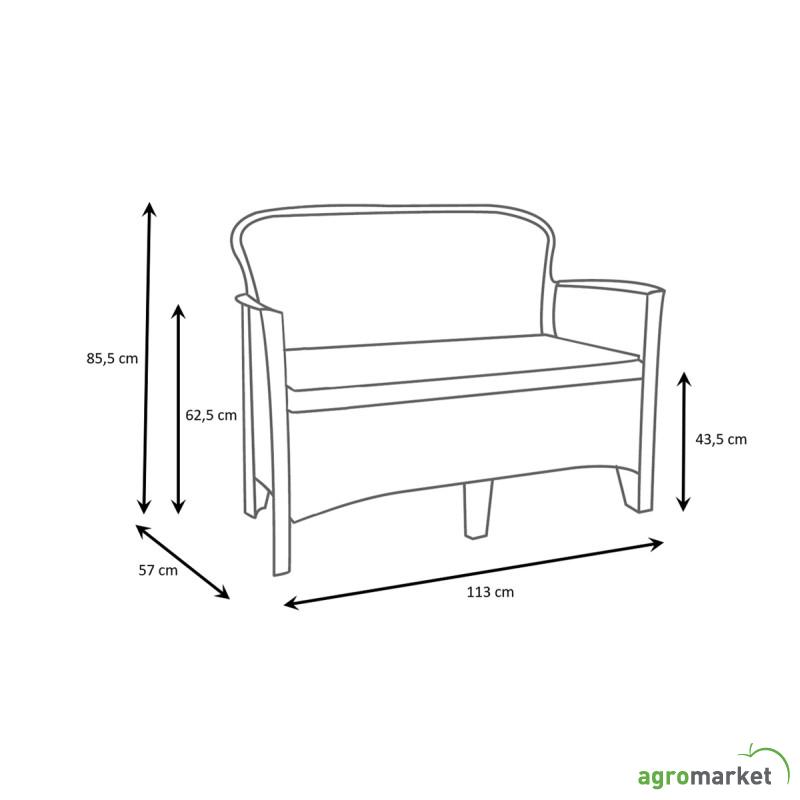Baštenski set Jungle sa jastucima 