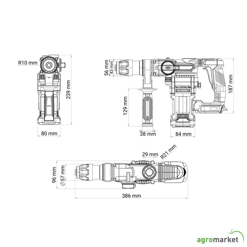 FUSE akumulatorski brushless  čekić VPL 0420 