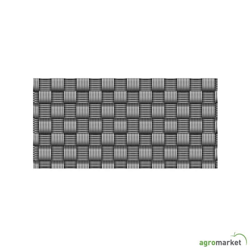 Ograda 19x205 cm tamno siva 