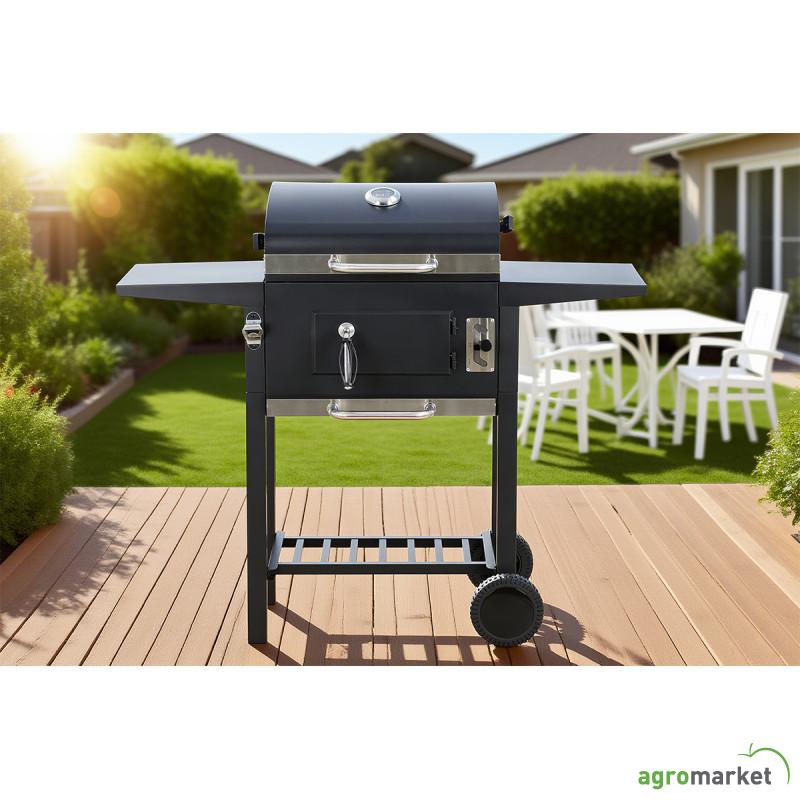 Roštilj na ćumur sa rešetkom od livenog gvožđa 