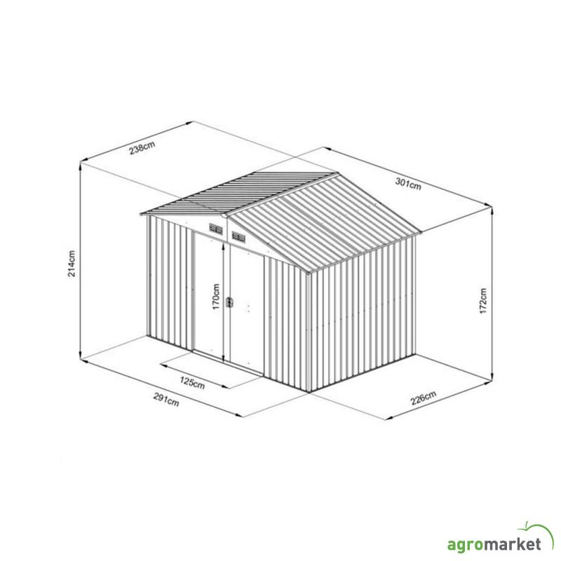 Montažna metalna kućica 7 m² 