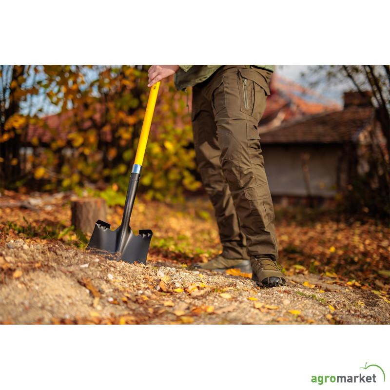 Lopata kvadratna sa fiberglass drškom Bomber 