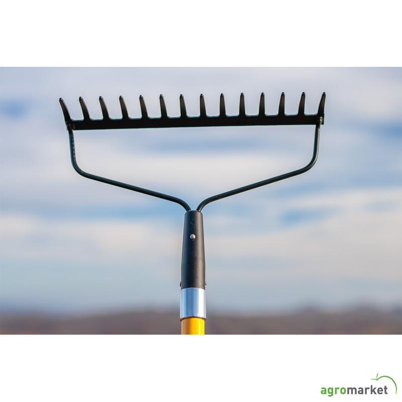 Grabulja 14 zuba sa fiberglass drškom Bomber 