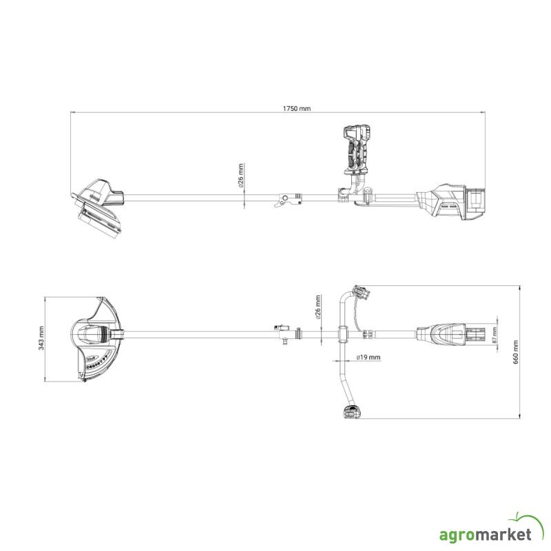 FUSE akumulatorski trimer Villager BC 3140 