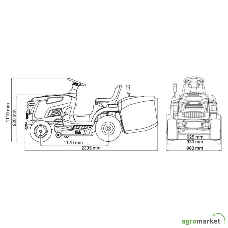 Traktor kosačica AGM LTM 86-25 