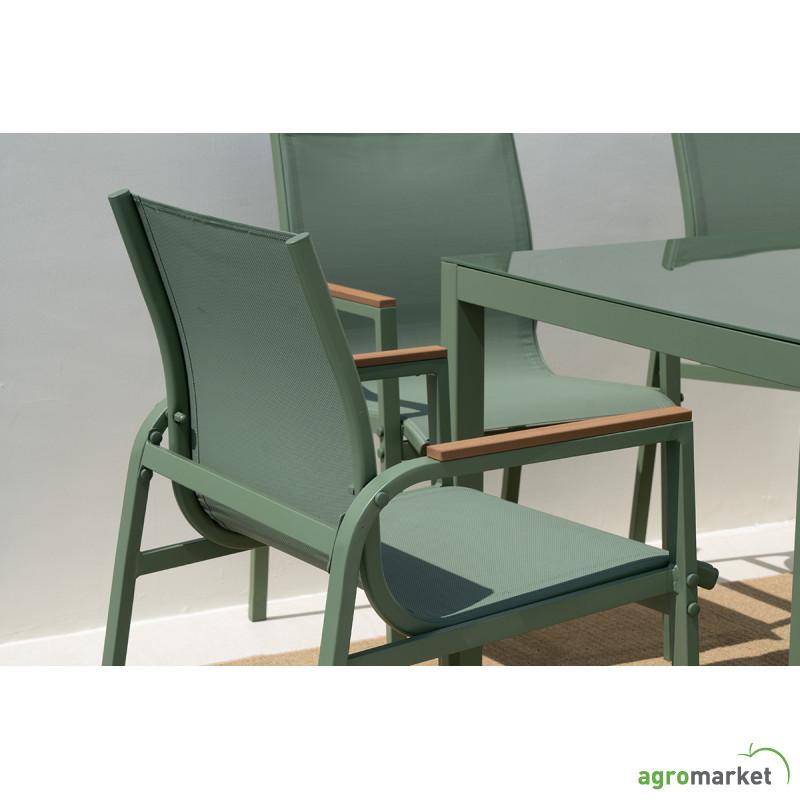 Baštenski set sto + 6 stolica Olive (A+B) 