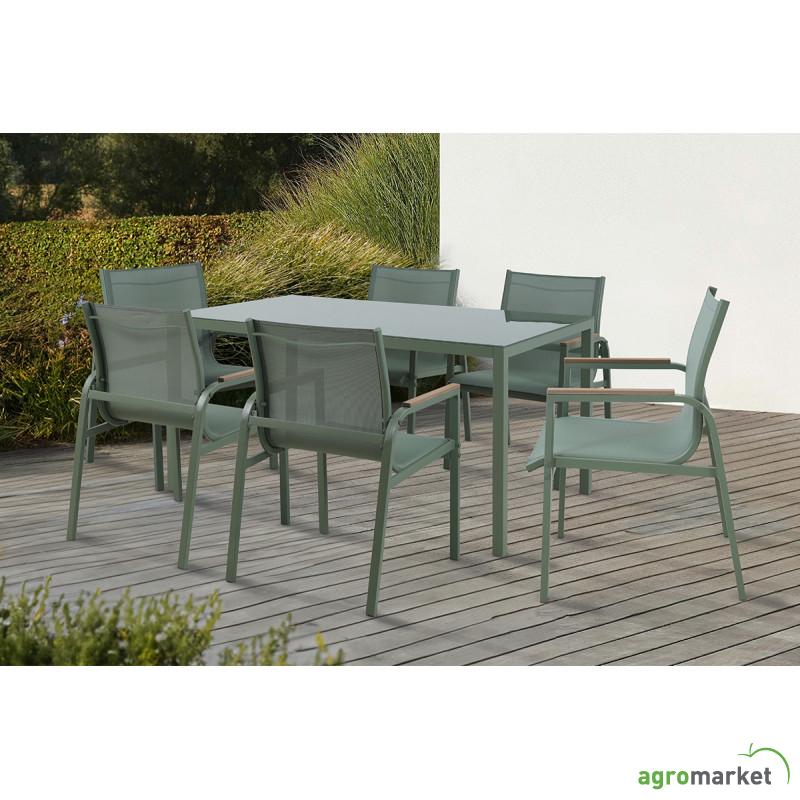 Baštenski set sto + 6 stolica Olive (A+B) 