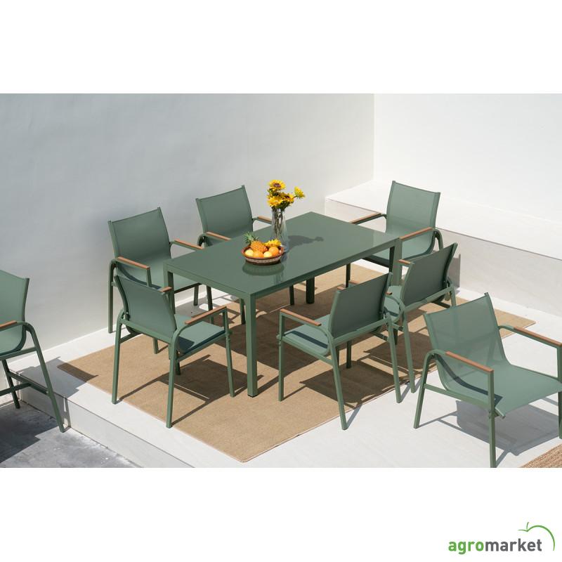 Baštenski set sto + 6 stolica Olive (A+B) 