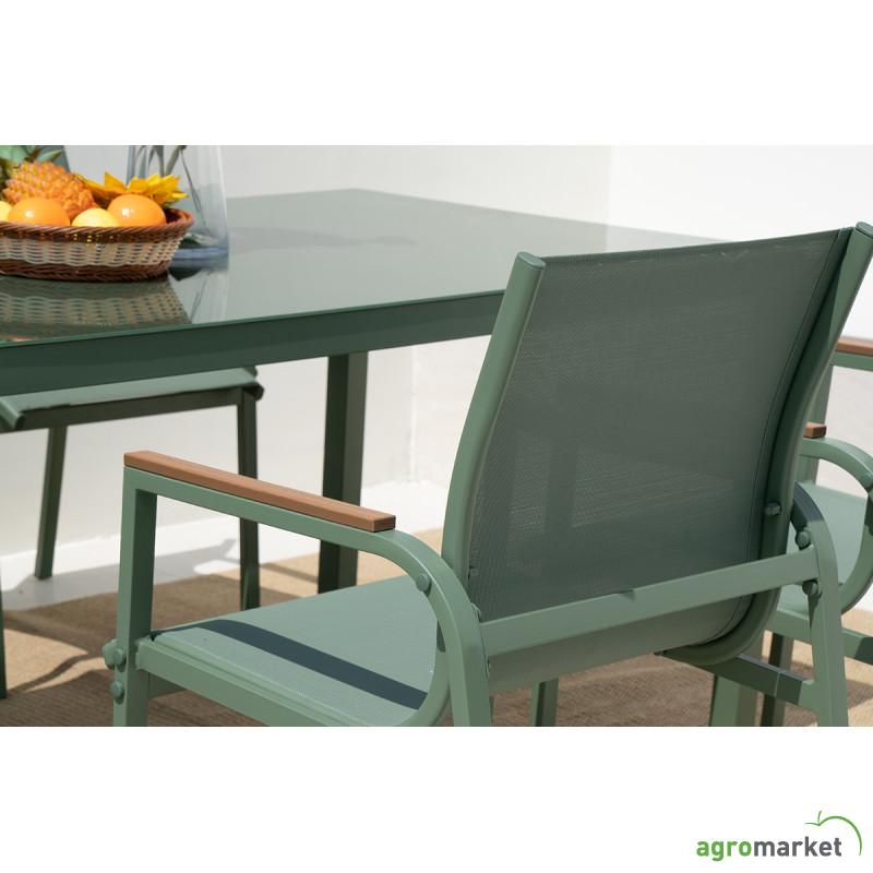 Baštenski set sto + 6 stolica Olive (A+B) 