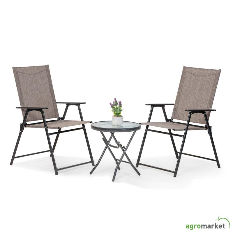 Trodelni set sa dve sklopive stolice Snap Rest 