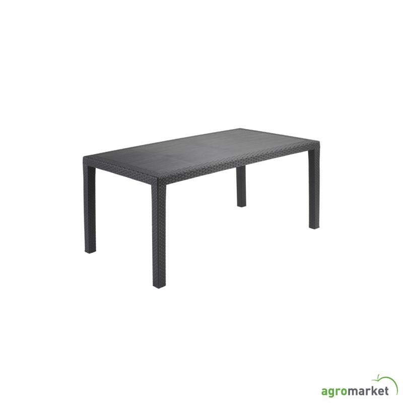 Baštenski sto pravougaoni Joker antracit 