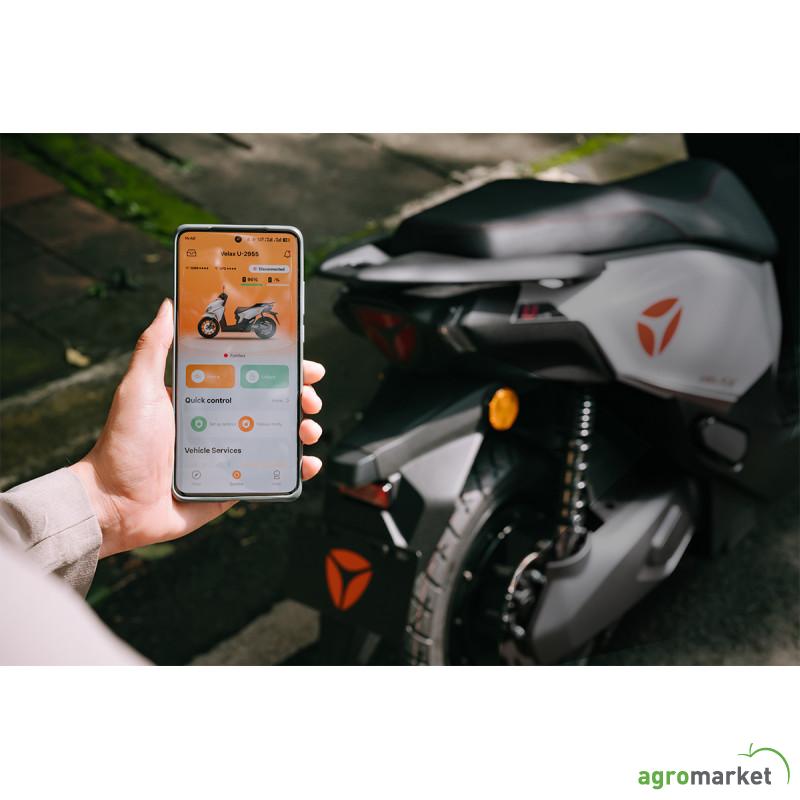 Baterijski skuter Yadea Velax 72V 30Ah Li - sivi 